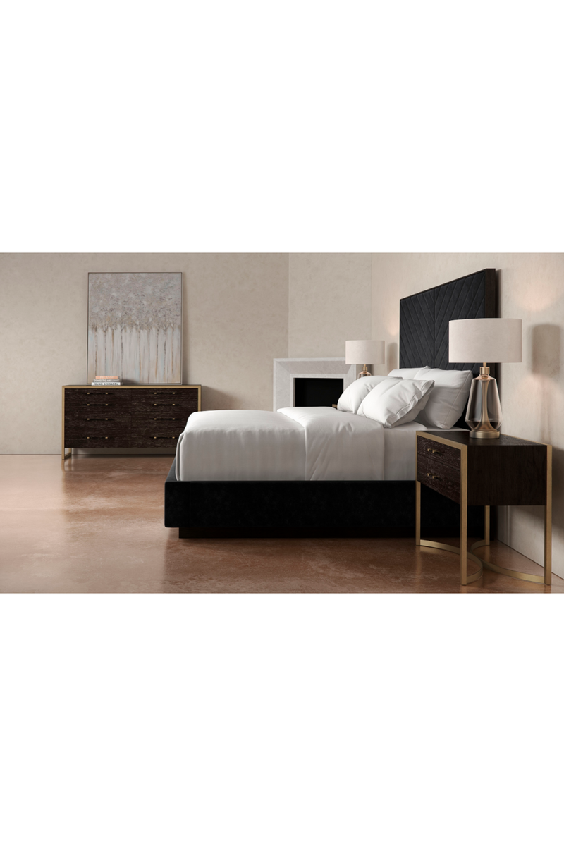 Black Channel-Tufted Bed | Caracole Meet U In The Middle | Oroatrade.com