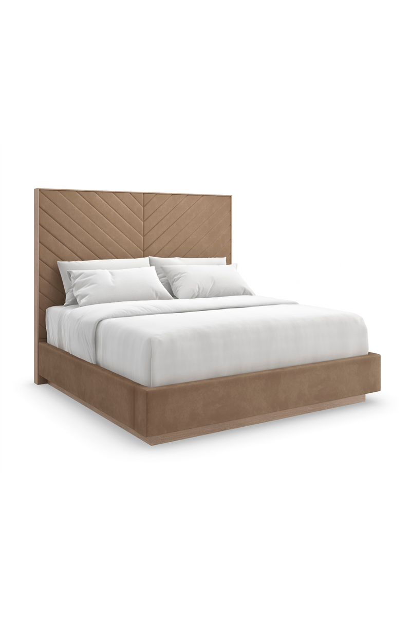 Brown Channel-Tufted Bed | Caracole Meet U In The Middle | Oroatrade.com