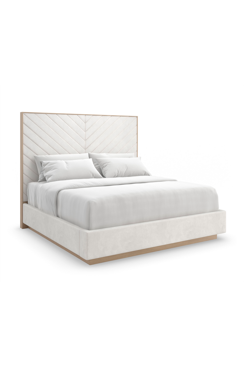 White Channel-Tufted Bed | Caracole Meet U In The Middle | Oroatrade.com