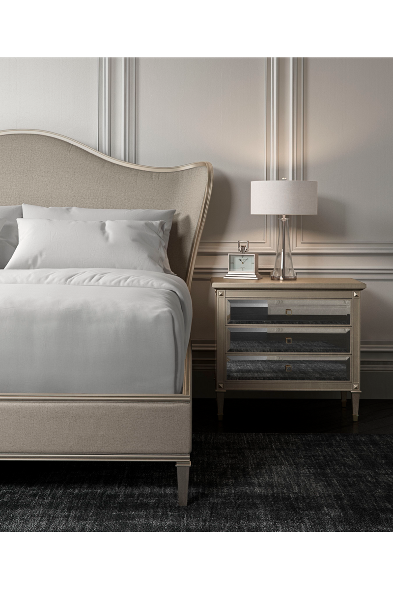 Camelback Upholstered Queen Bed | Caracole Bedtime Beauty | Oroatrade.com