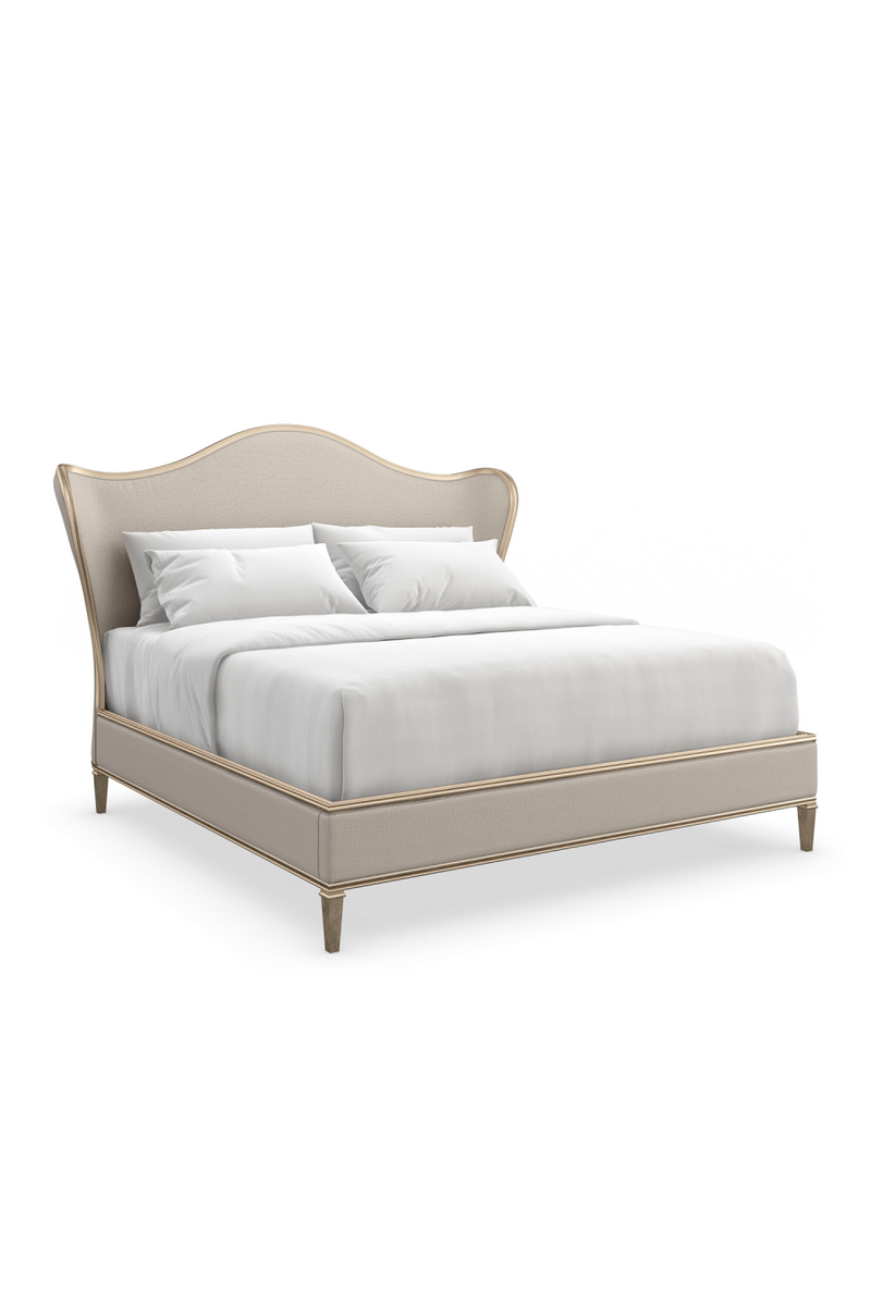 Camelback Upholstered Queen Bed | Caracole Bedtime Beauty | Oroatrade.com