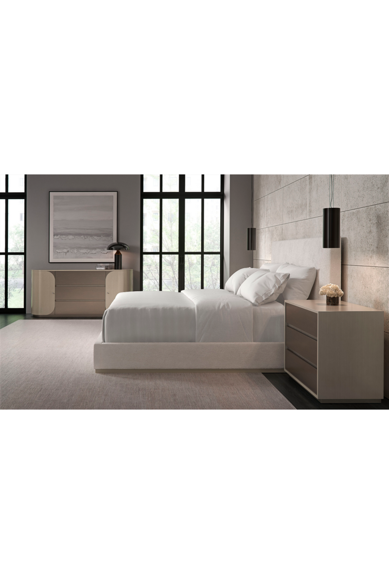 White Minimalist Queen Bed | Caracole The Boutique | Oroatrade.com