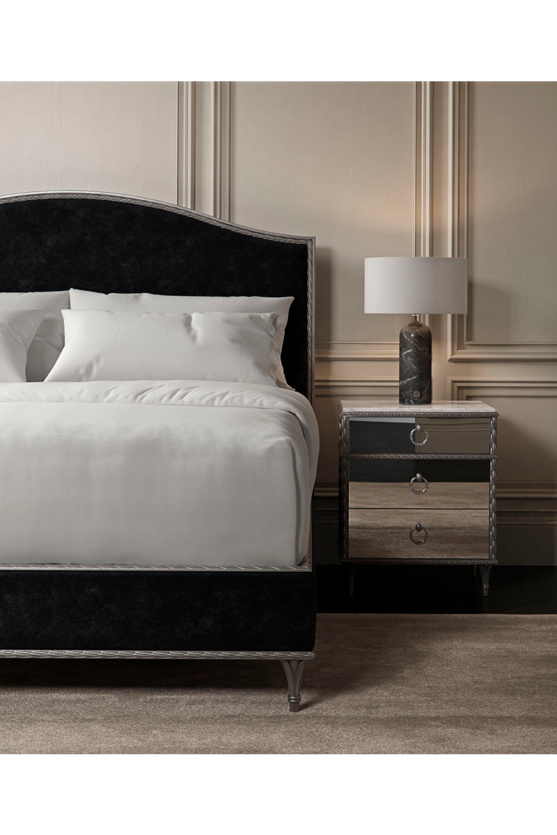 Camelback Platform Queen Bed | Caracole Fontainebleau | Oroatrade.com
