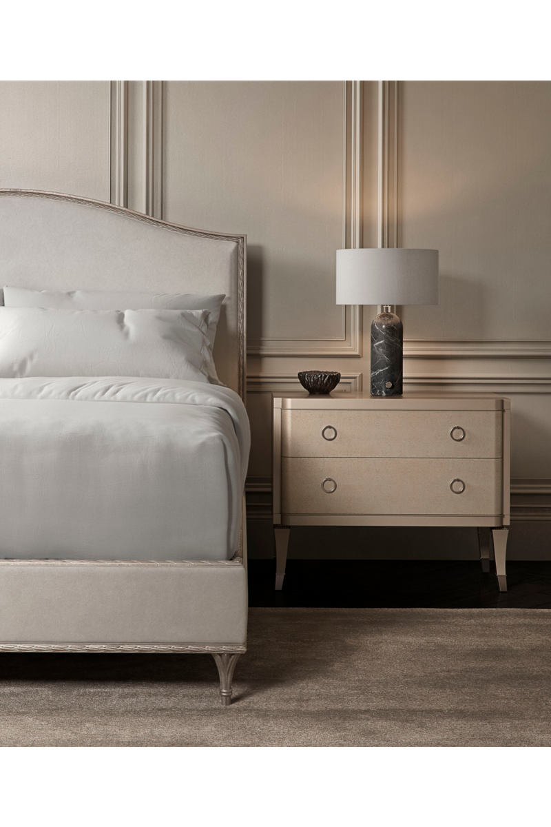 Camelback Platform Queen Bed | Caracole Fontainebleau | Oroatrade.com
