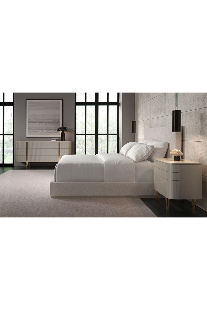 Cream Upholstered King Bed | Caracole Boutique | Oroatrade.com