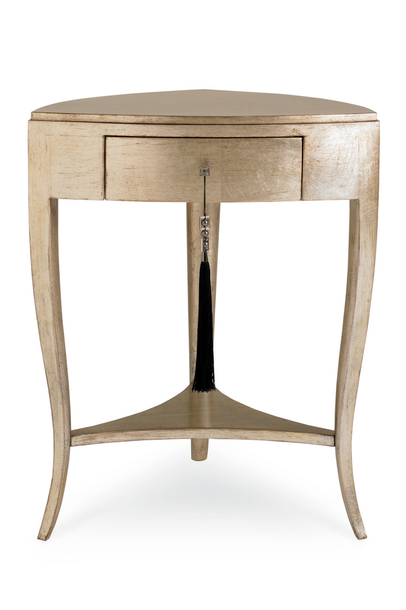 Gold 1-Drawer Accent Table | Caracole Tres, Tres Chic | Oroatrade.com