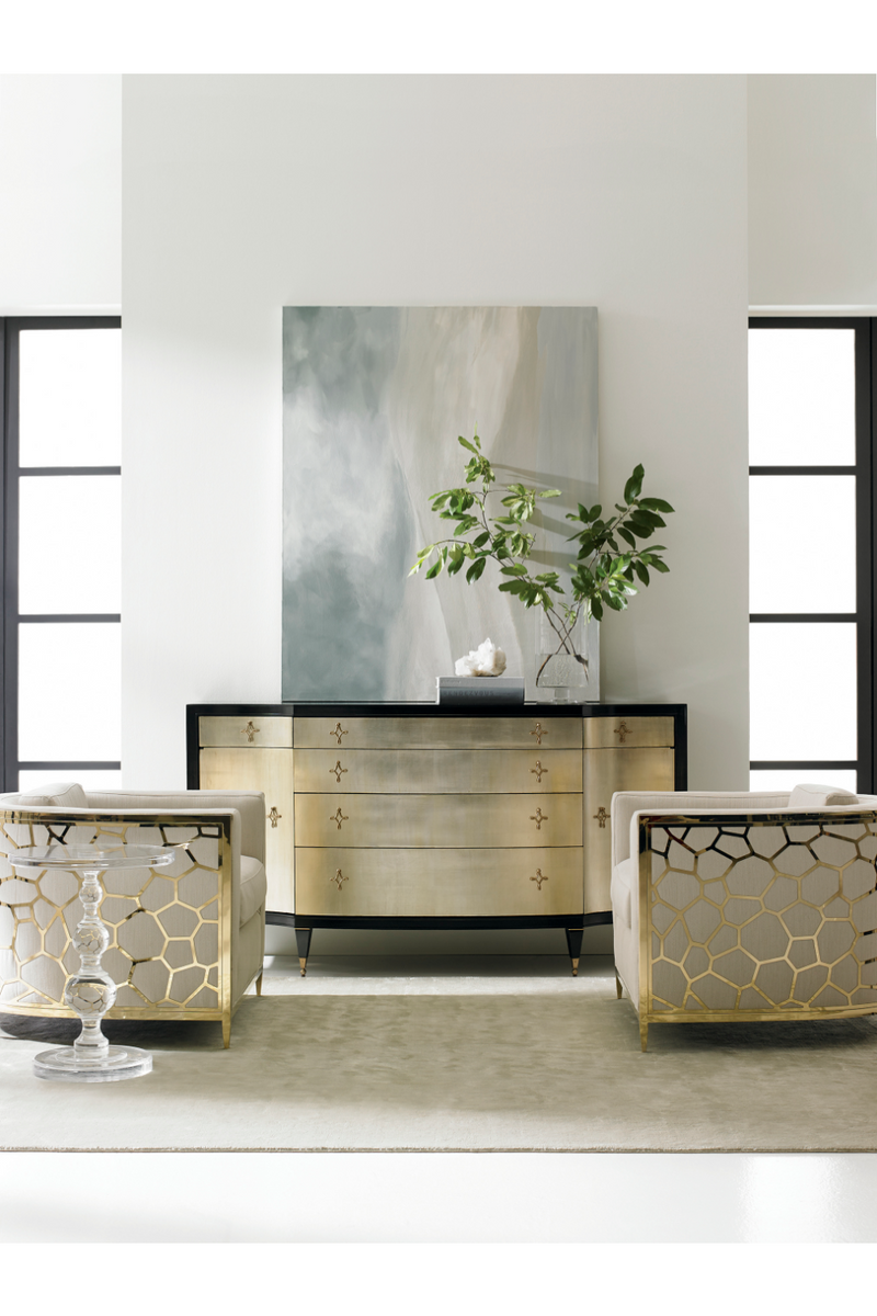 Black And Gold Dresser | Caracole Opposites Attract | Oroatrade.com