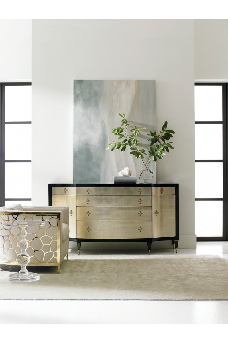 Black And Gold Dresser | Caracole Opposites Attract | Oroatrade.com