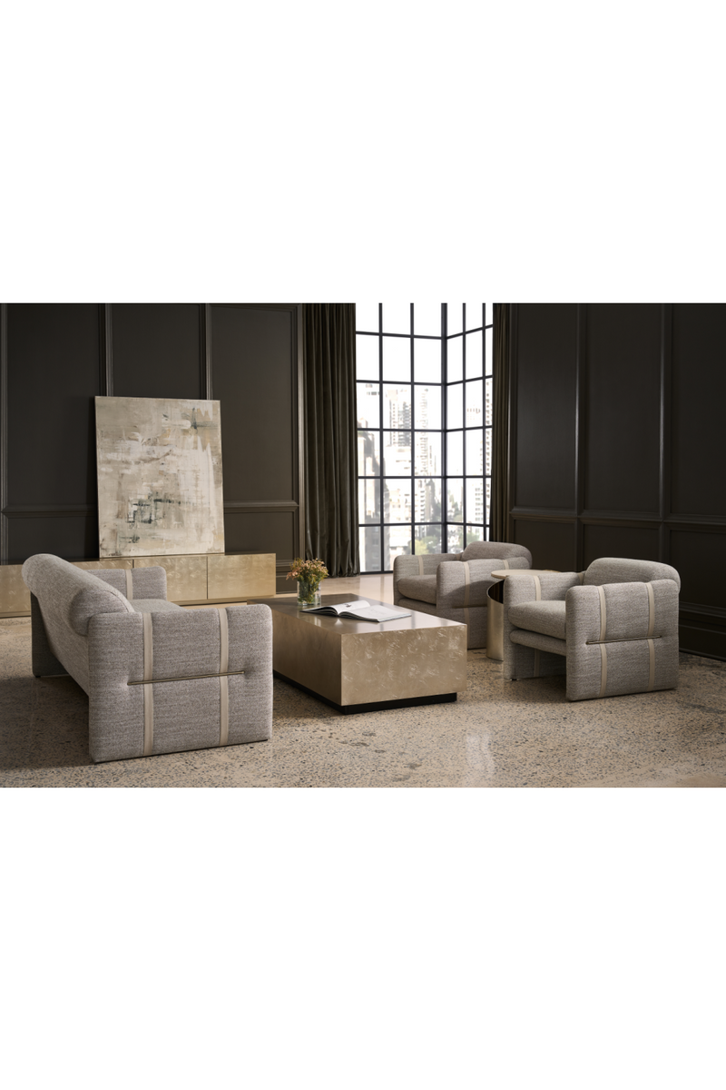 Rectangular Taupe Coffee Table | Caracole Cocktail Couture | Oroatrade.com