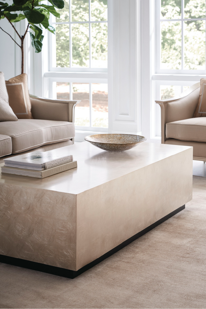 Rectangular Taupe Coffee Table | Caracole Cocktail Couture | Oroatrade.com