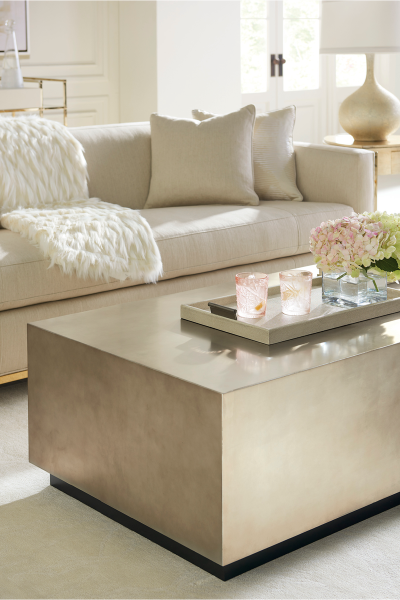 Rectangular Taupe Coffee Table | Caracole Cocktail Couture | Oroatrade.com