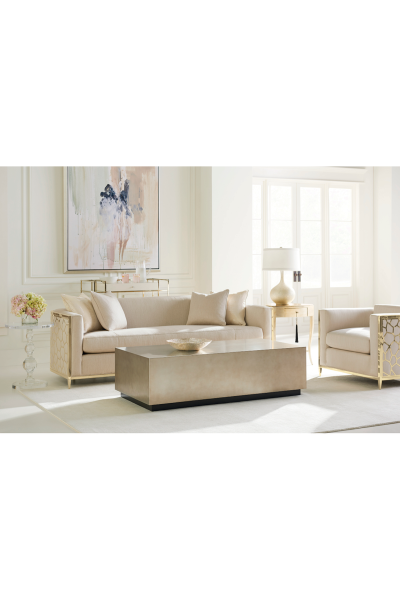 Rectangular Taupe Coffee Table | Caracole Cocktail Couture | Oroatrade.com