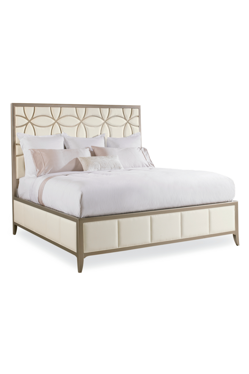 Trellis-Patterned Modern Bed | Caracole Sleeping Beauty | Oroatrade.com