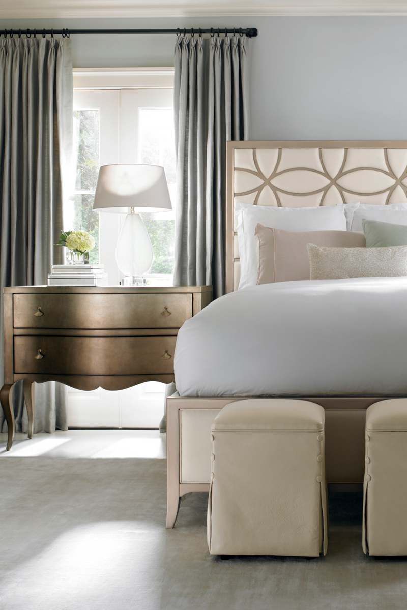 Trellis-Patterned Modern Bed | Caracole Sleeping Beauty | Oroatrade.com