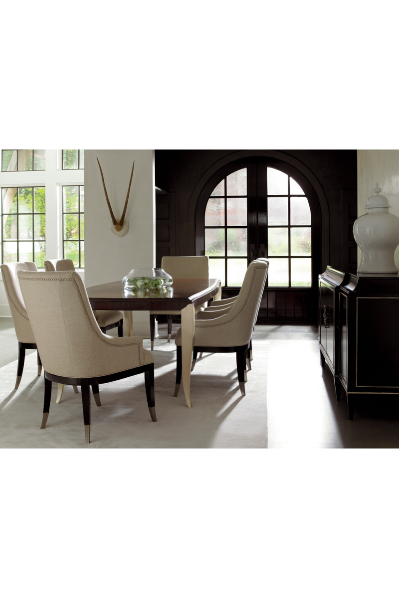 Beige Linen Dining Chairs (2) | Caracole A La Carte | Oroatrade.com
