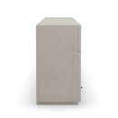 Gray Slatted 6-Drawer Dresser | Caracole Clancy
