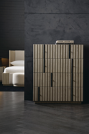Oak Veneer Modern Nightstand | Caracole Clancy | Oroatrade.com