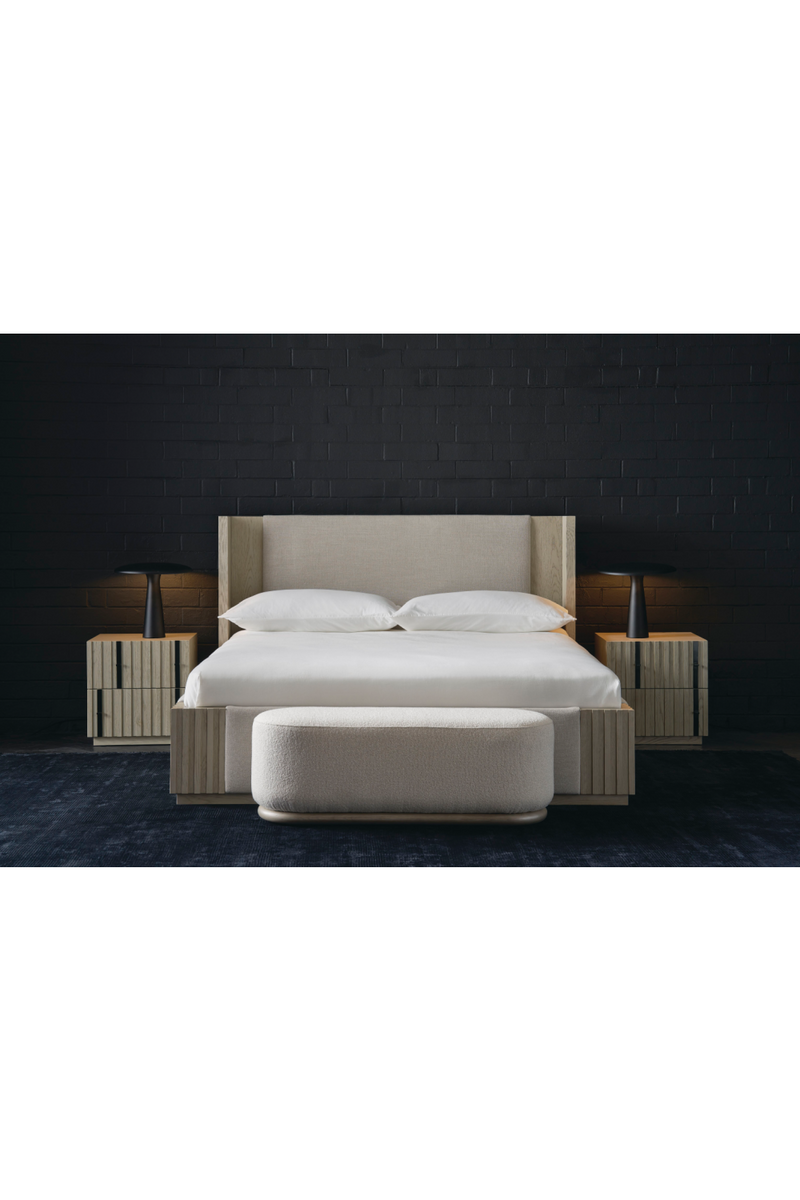 Oak Veneer Modern Nightstand | Caracole Clancy | Oroatrade.com