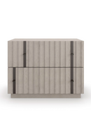 Oak Veneer Modern Nightstand | Caracole Clancy | Oroatrade.com