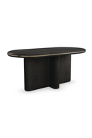 Oval Black Dining Table | Caracole Monty | Oroatrade.com