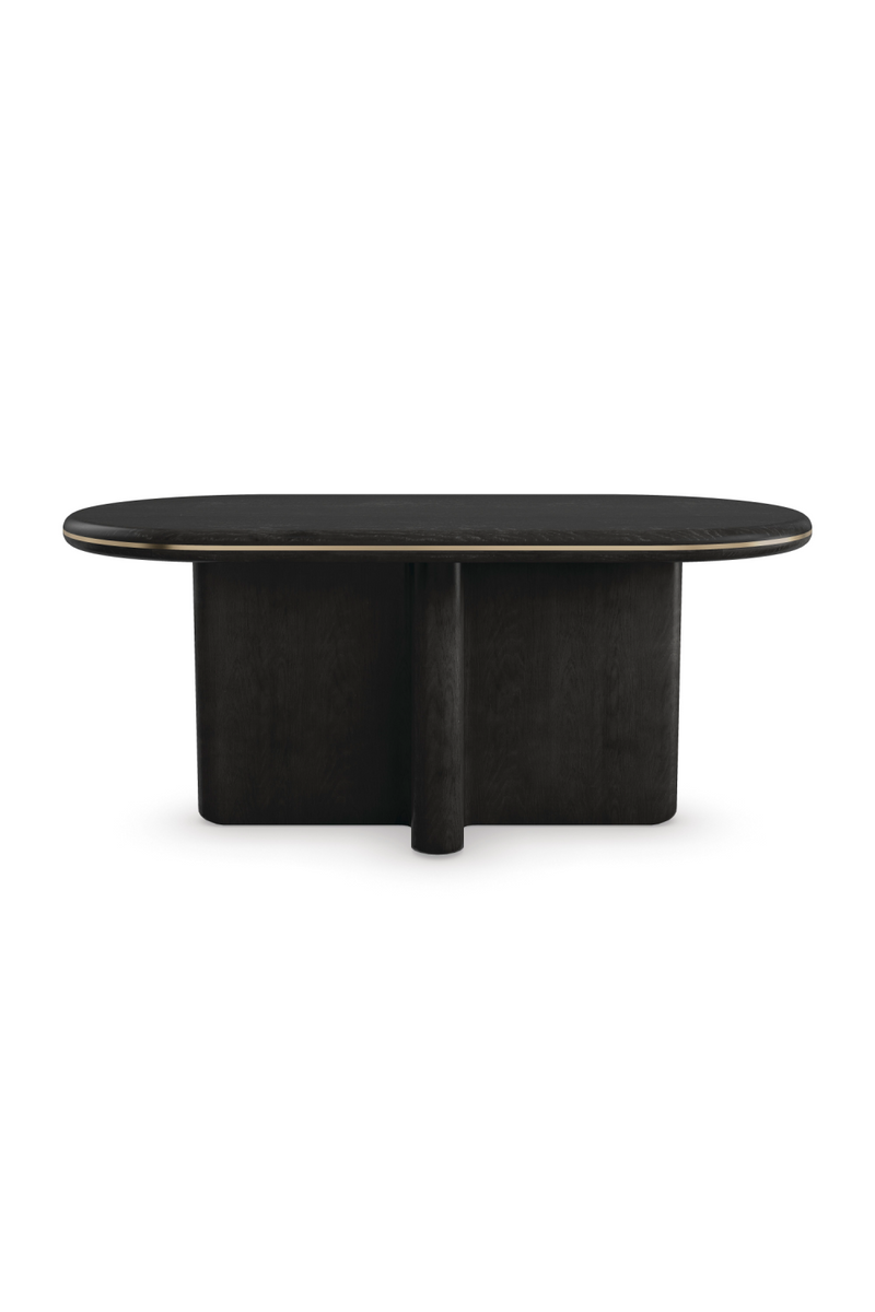 Oval Black Dining Table | Caracole Monty | Oroatrade.com