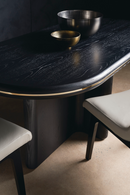 Oval Black Dining Table | Caracole Monty | Oroatrade.com