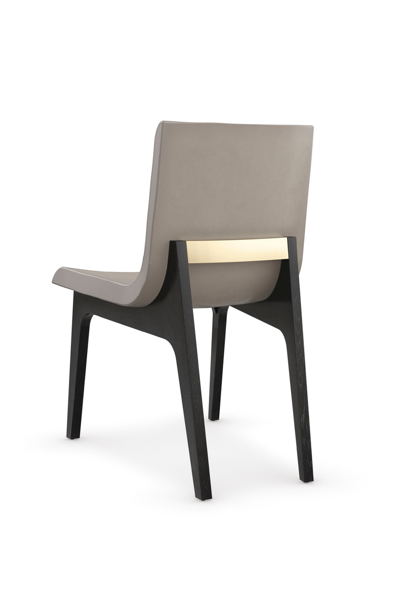 Taupe Leather Dining Chair | Caracole Starr | Oroatrade.com