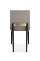 Taupe Leather Dining Chair | Caracole Starr | Oroatrade.com