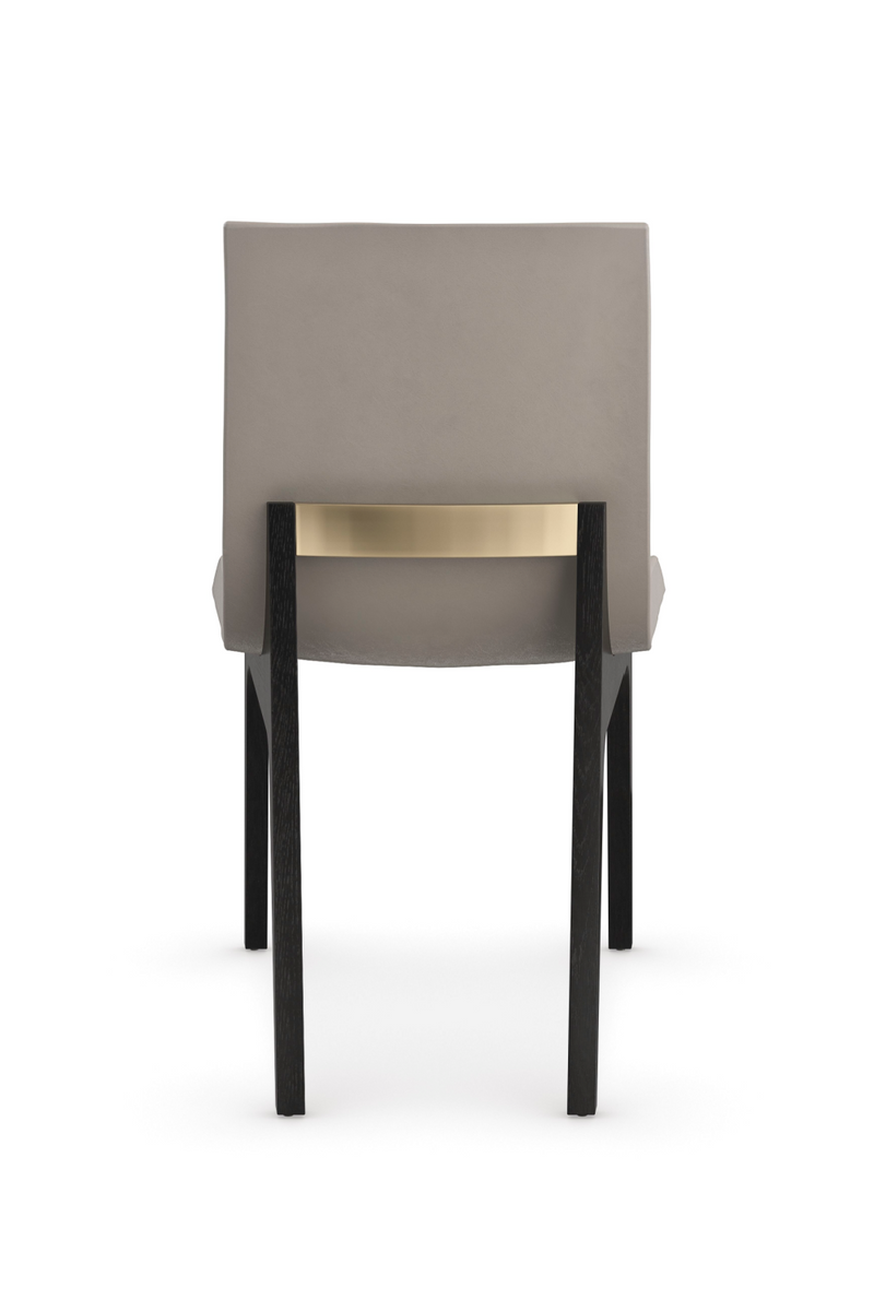 Taupe Leather Dining Chair | Caracole Starr | Oroatrade.com