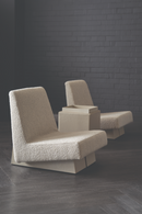 Taupe Leather Side Table | Caracole Bindi | Oroatrade.com