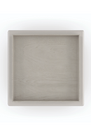 Taupe Leather Side Table | Caracole Bindi | Oroatrade.com