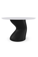 Wavy Black Base Dining Table | Caracole Jose | Oroatrade.com