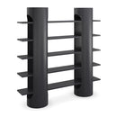 Hospitality furniture - Black Wooden 5-Shelf Bookcase - www.oroatrade.com