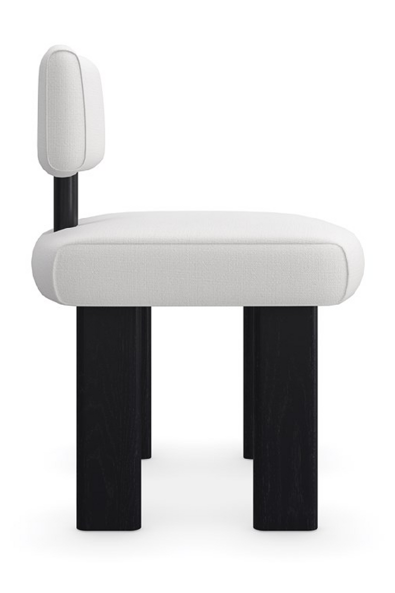 White Linen Modern Dining Chair | Caracole Perry | Oroatrade.com