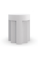 White Faceted Side Table | Caracole Eli | Oroatrade.com