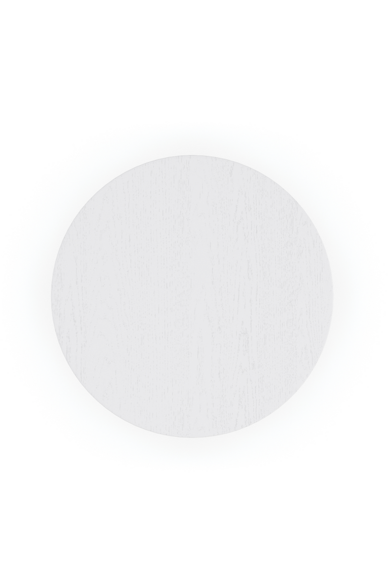 White Faceted Side Table | Caracole Eli | Oroatrade.com