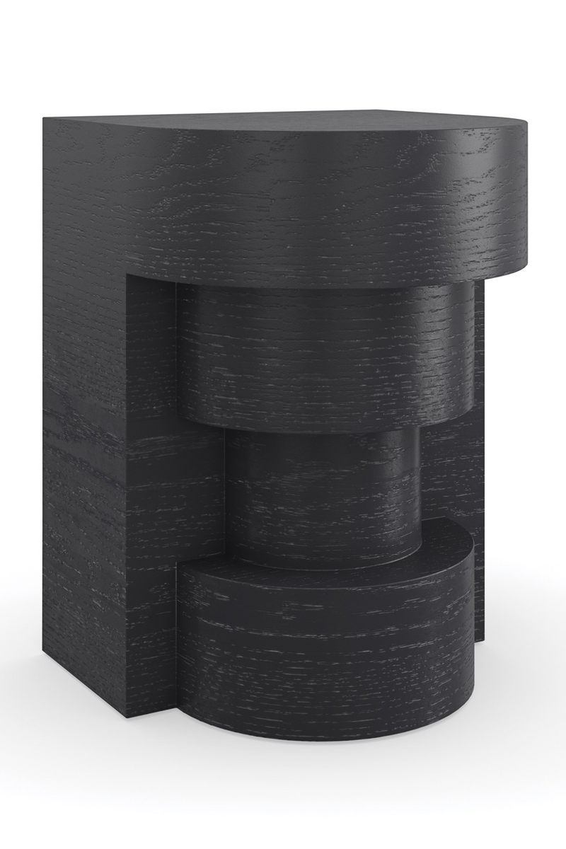 Black Sculptural Side Table | Caracole Sam | Oroatrade.com