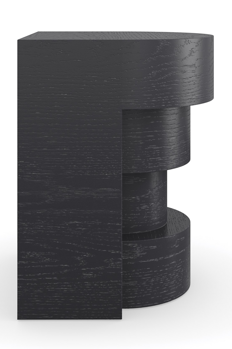 Black Sculptural Side Table | Caracole Sam | Oroatrade.com