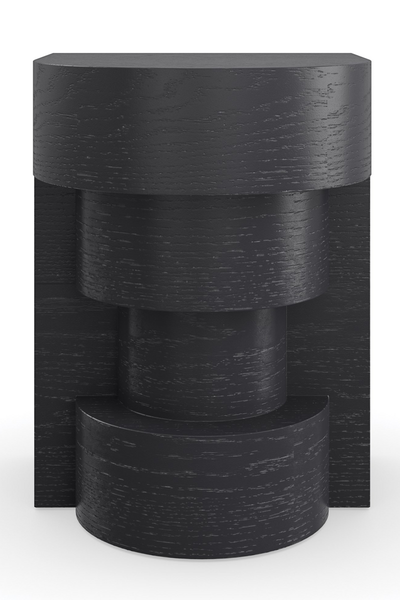 Black Sculptural Side Table | Caracole Sam | Oroatrade.com