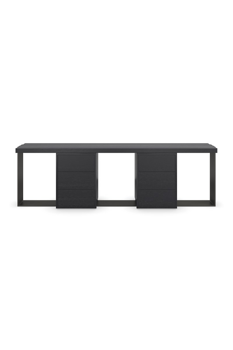 Black 6-Drawer Media Unit | Caracole Gabby | Oroatrade.com