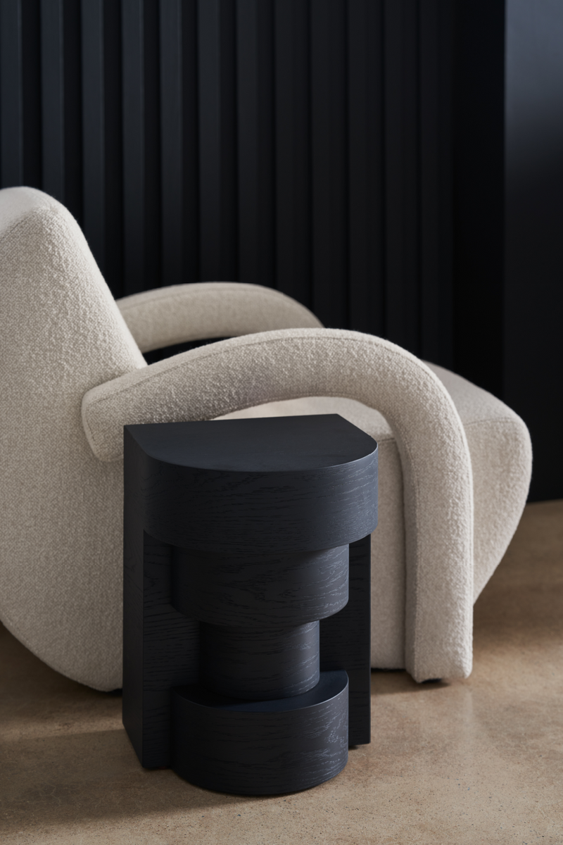 White Bouclé Accent Chair | Caracole Leo | Oroatrade.com
