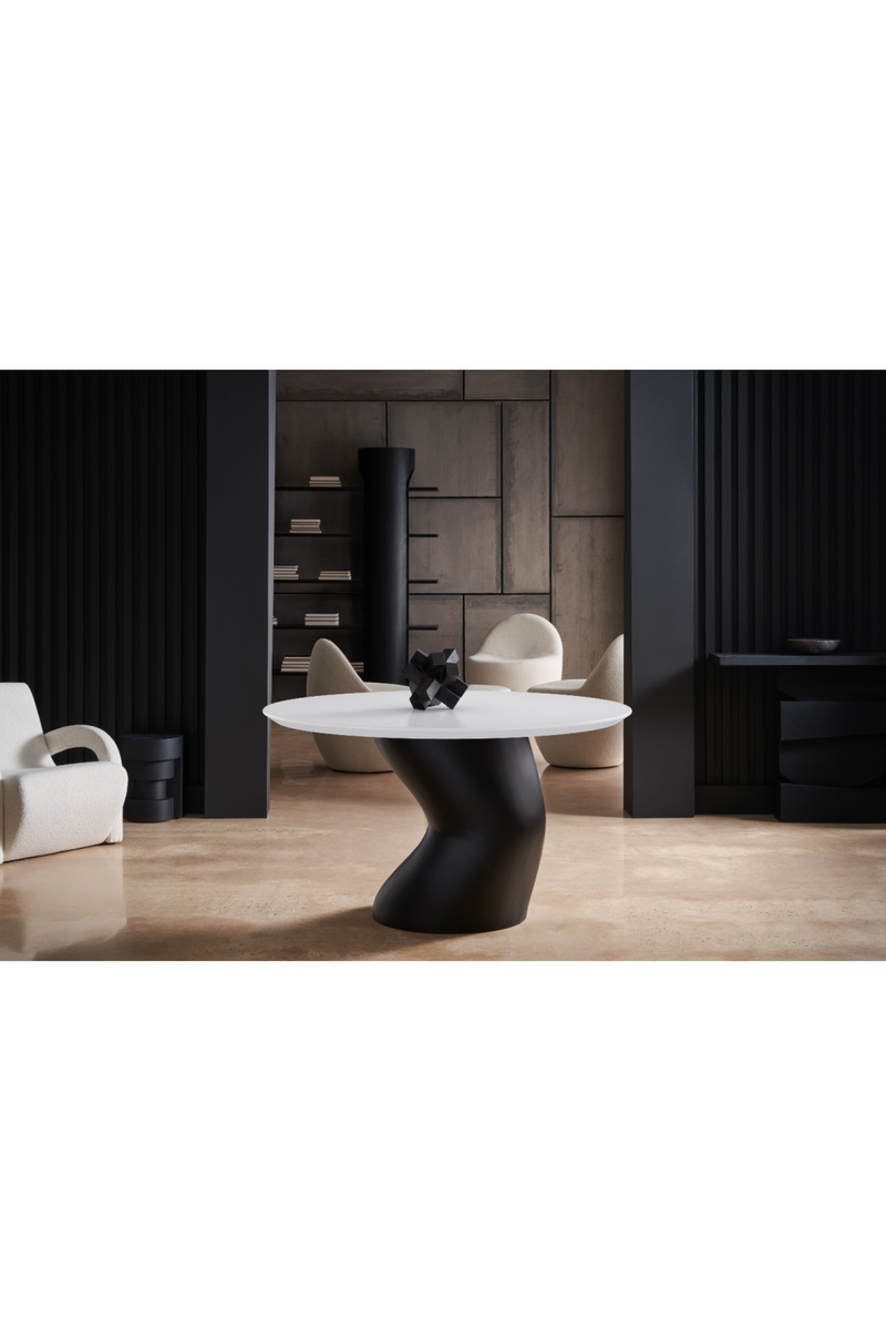 White Bouclé Accent Chair | Caracole Leo | Oroatrade.com