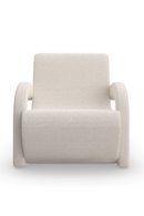 White Bouclé Accent Chair | Caracole Leo | Oroatrade.com