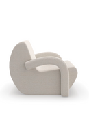 White Bouclé Accent Chair | Caracole Leo | Oroatrade.com