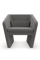 Gray Linen Occasional Chair | Caracole Flyn | Oroatrade.com
