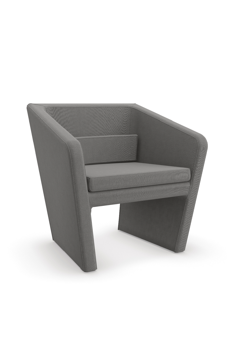 Gray Linen Occasional Chair | Caracole Flyn | Oroatrade.com