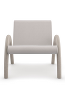 Taupe Velvet Accent Chair | Caracole Coco | Oroatrade.com