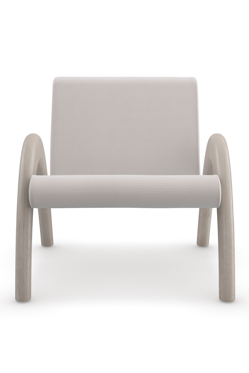 Taupe Velvet Accent Chair | Caracole Coco | Oroatrade.com