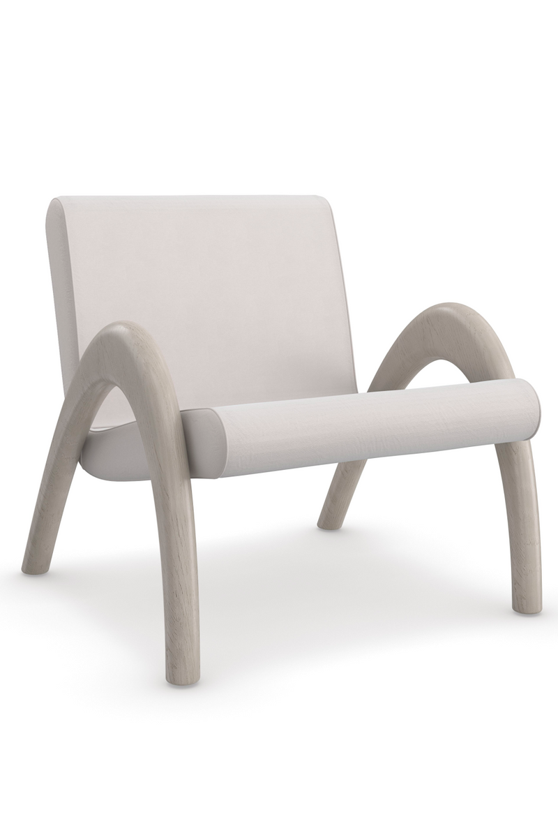 Taupe Velvet Accent Chair | Caracole Coco | Oroatrade.com