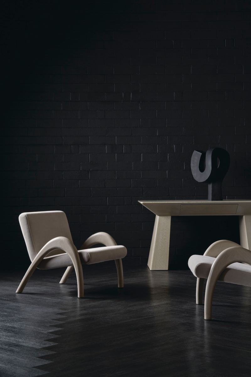 Taupe Velvet Accent Chair | Caracole Coco | Oroatrade.com